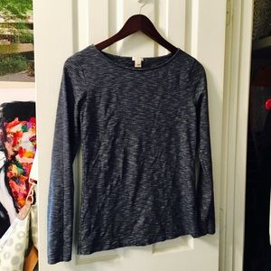 XS, Long sleeve, blue and white shirt